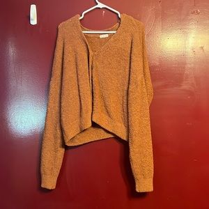 C&Y size xl orange cardigan